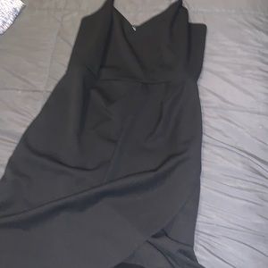 Cute black dress midi